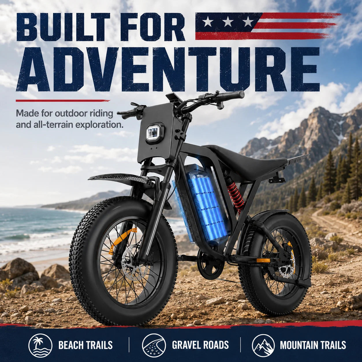 DEEPOWER R700 2500W Electric Dirt Bike 60V Lithium Battery