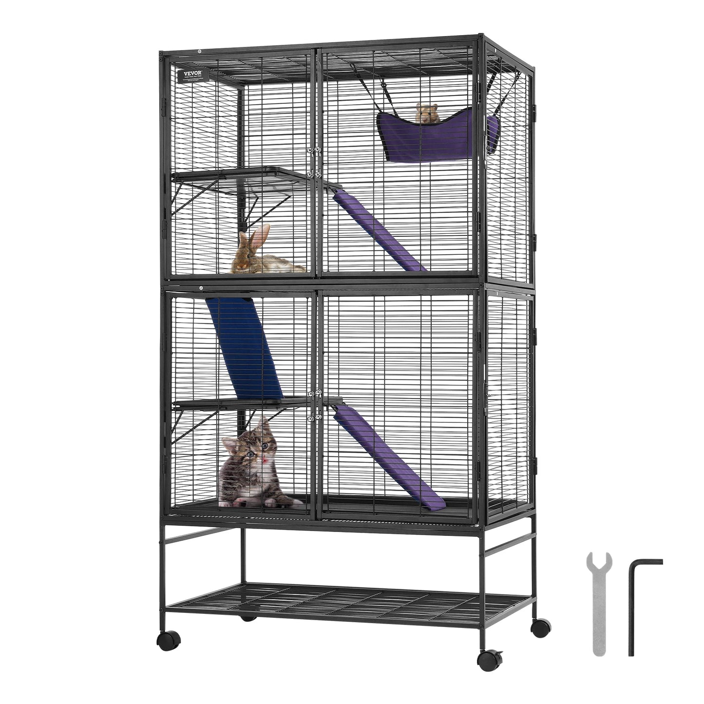 SucceBuy Ferret Cage 4 Tier Critter Nation Cage For Rodents