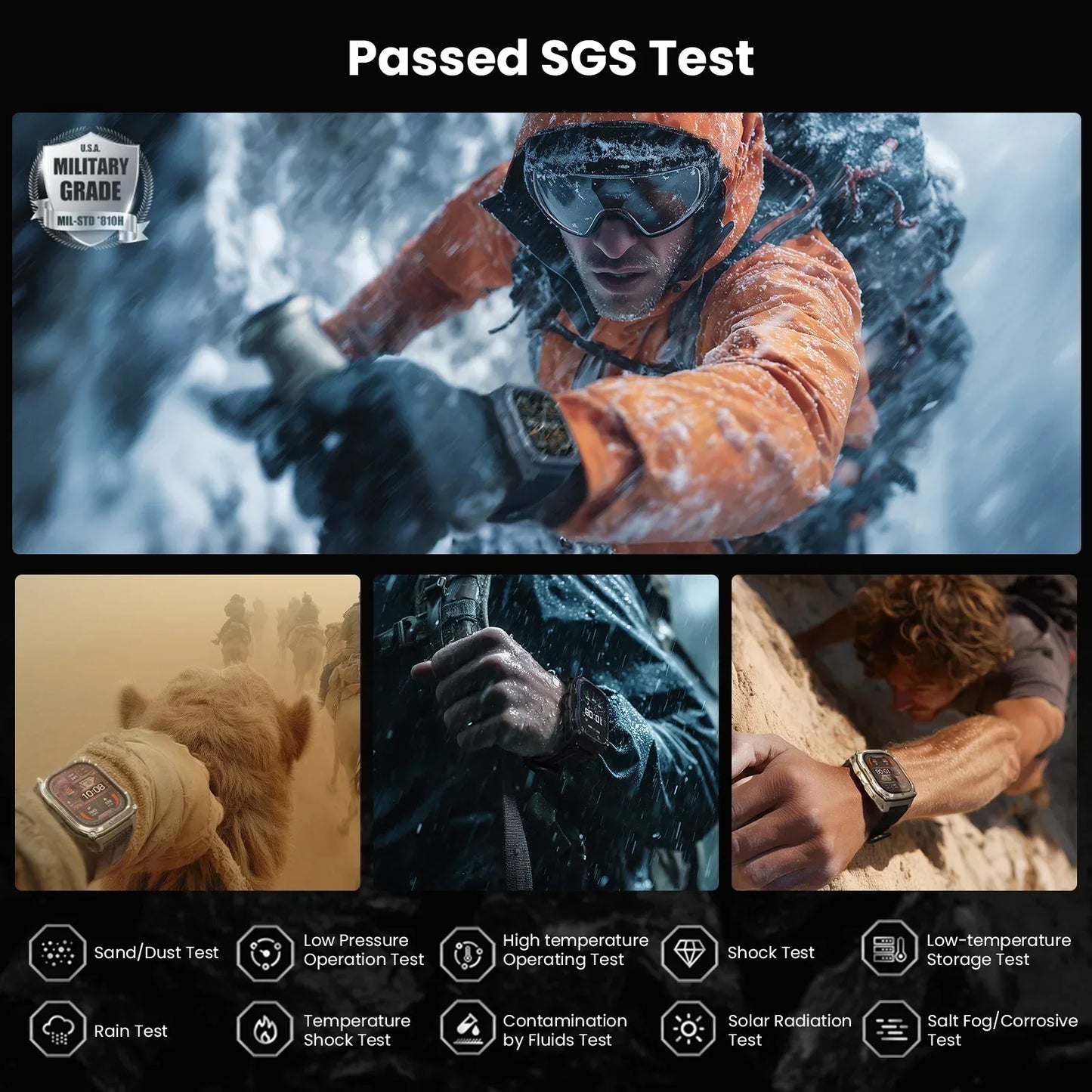 KOSPET Tank M4 Smartwatch With GPS 10ATM Waterproof