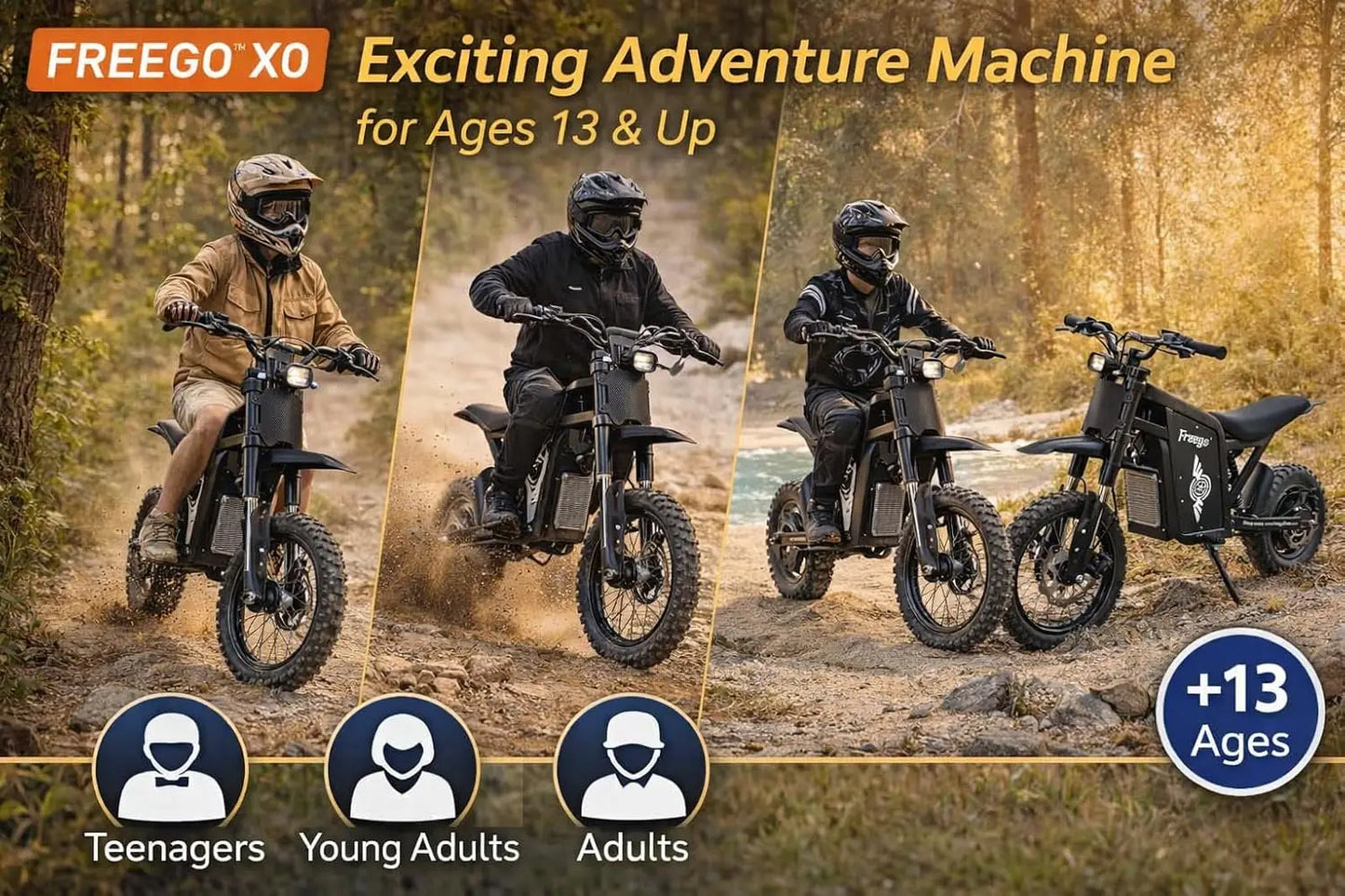 Freego X0 Electric Dirt Bike For Adults With 3600W Motor