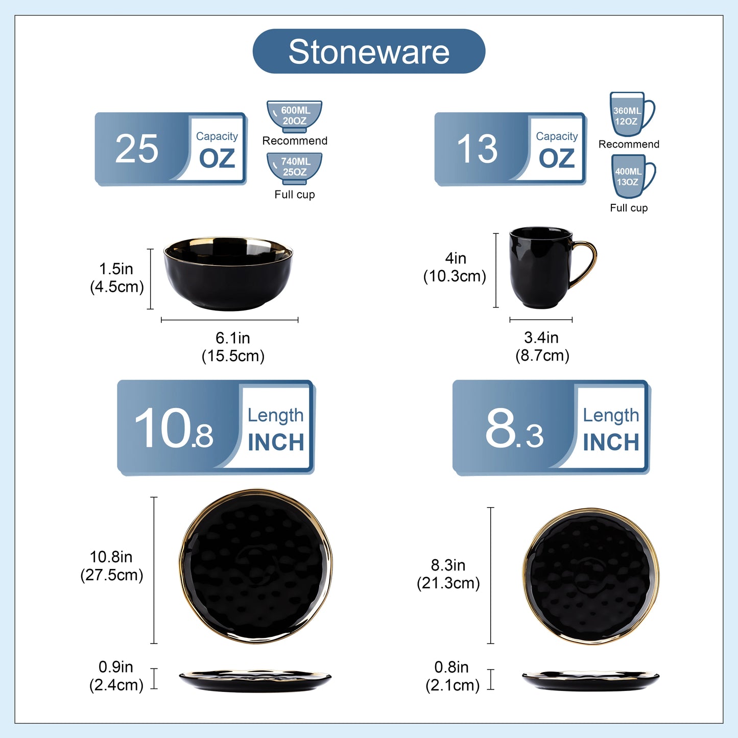 MALACASA 16/32-Piece Porcelain Dinnerware Set Tableware