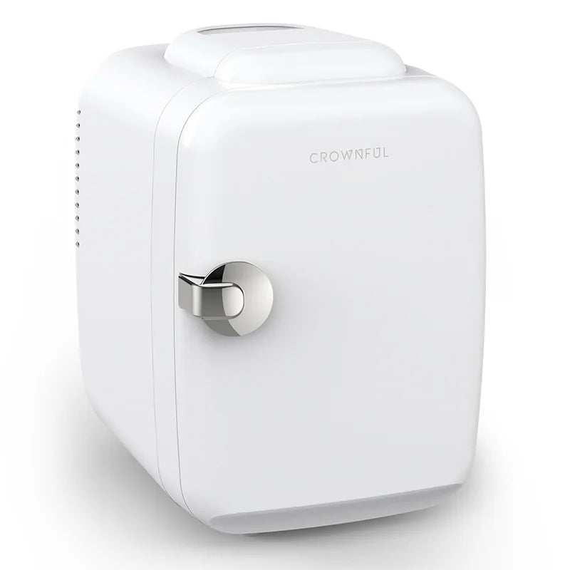 Crownful Mini Fridge Dual Voltage Beauty Skincare Refrigerator Car