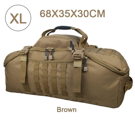 LQARMYCN 3 Way Duffle Bag Backpack Crossbody Travel