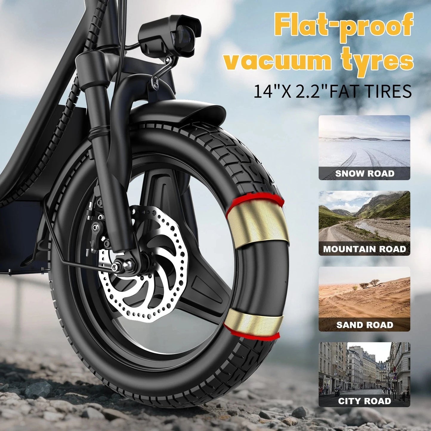UPlee GQ8 Folding Electric Bike 250W Motor Urban Commuter Ready