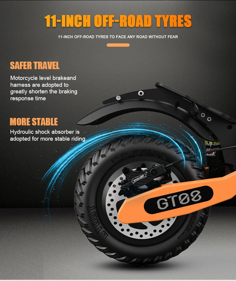 Arwibon GT08 Electric Scooter 5600W Top Speed 46 MPH Folding