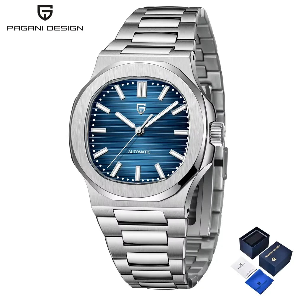 PAGANI DESIGN Automatic Watch For Men Stainless Steel Sports Luxury