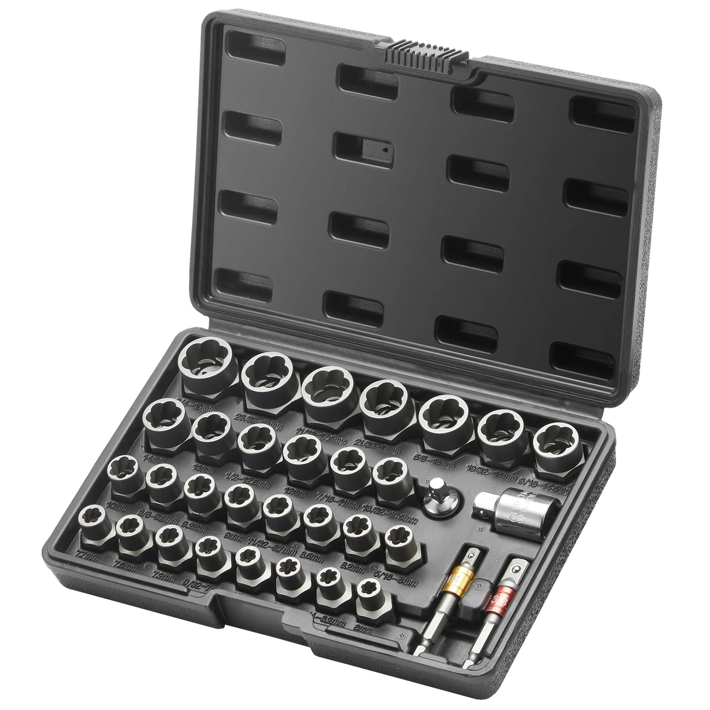 SucceBuy 29-Piece Bolt Extractor And Nut Remover Socket Set