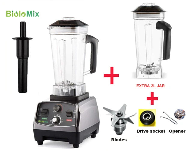 Biolomix 3HP 2200W Heavy Duty Blender Mixer Juicer