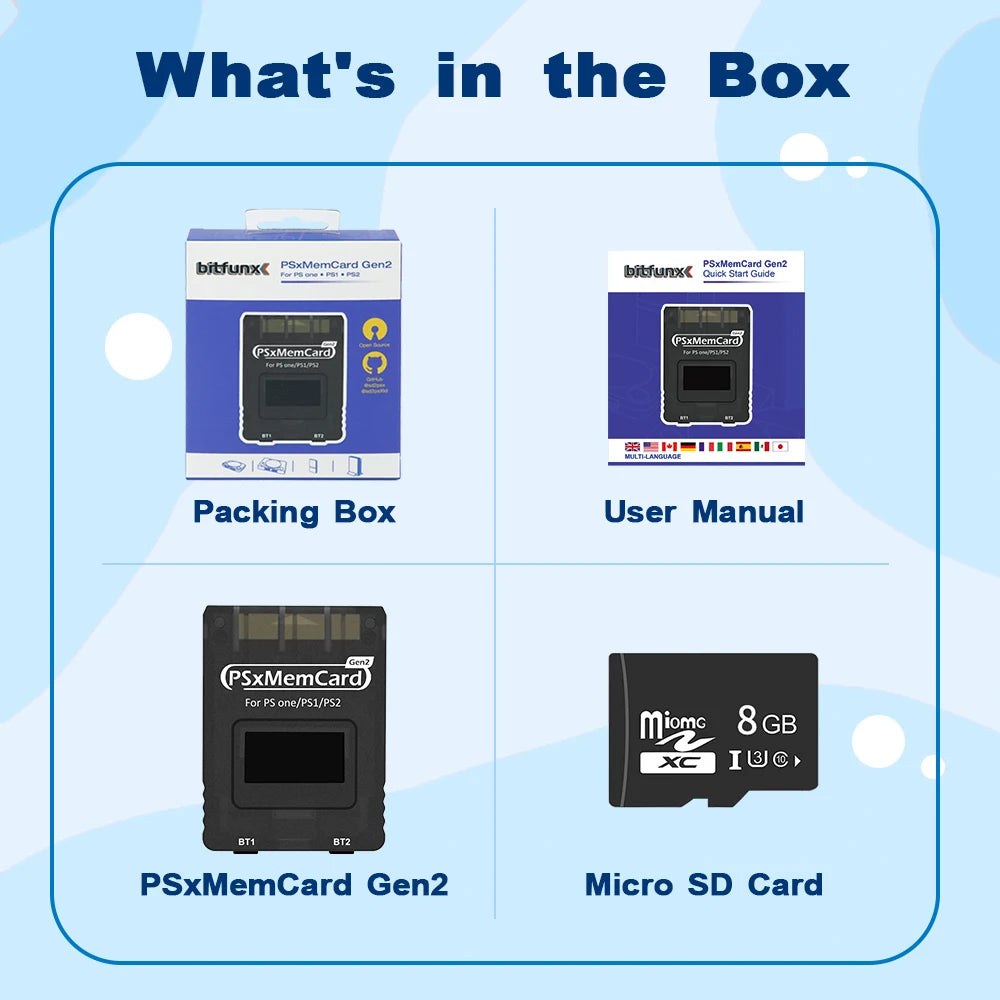 BitFunx PSxMemCard Gen2 SD2PSX With MicroSD Card For PlayStation