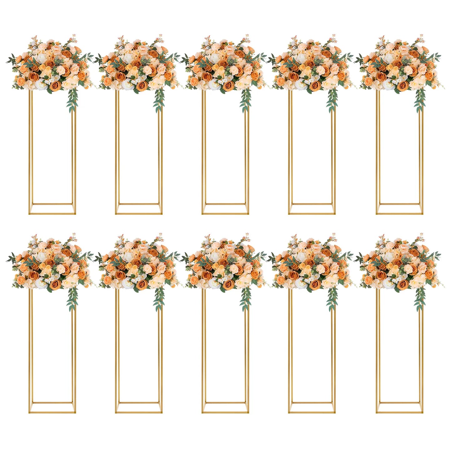 10Pcs Iron Flower Stand for Wedding Columns