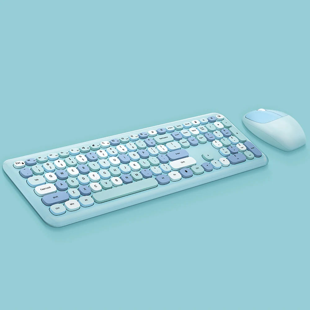 Arealer Wireless Keyboard And Mouse Combo 2.4GHz 110 Keys