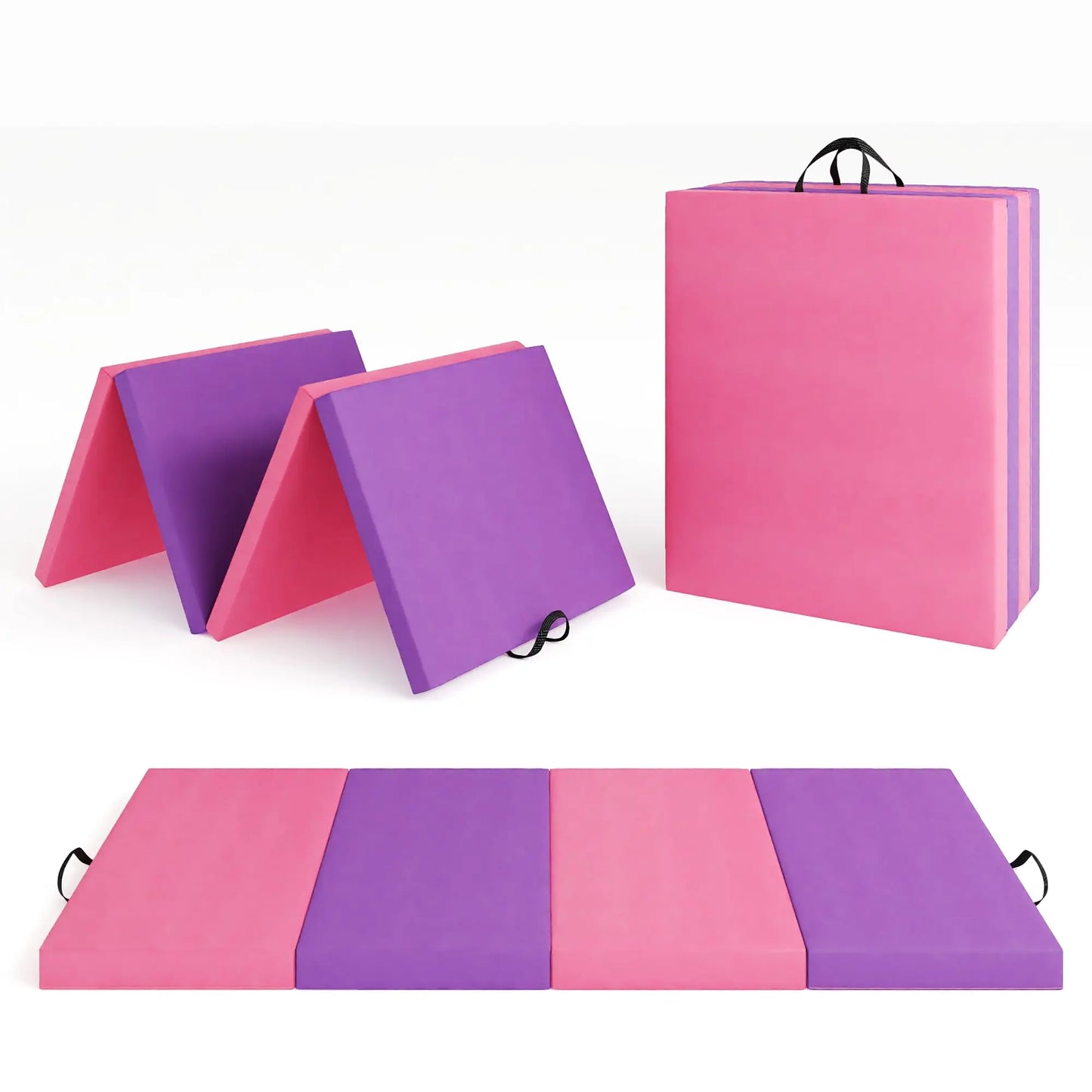 HiMISS Gymnastics Mat 4 To 5 Fold Thick Portable Pad