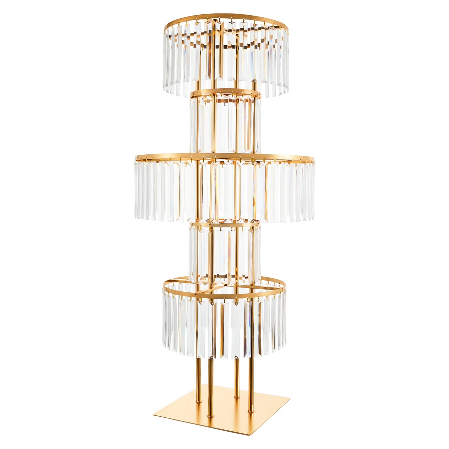 Elegant 5 Tier Acrylic Wedding Centerpiece Stand for Decor