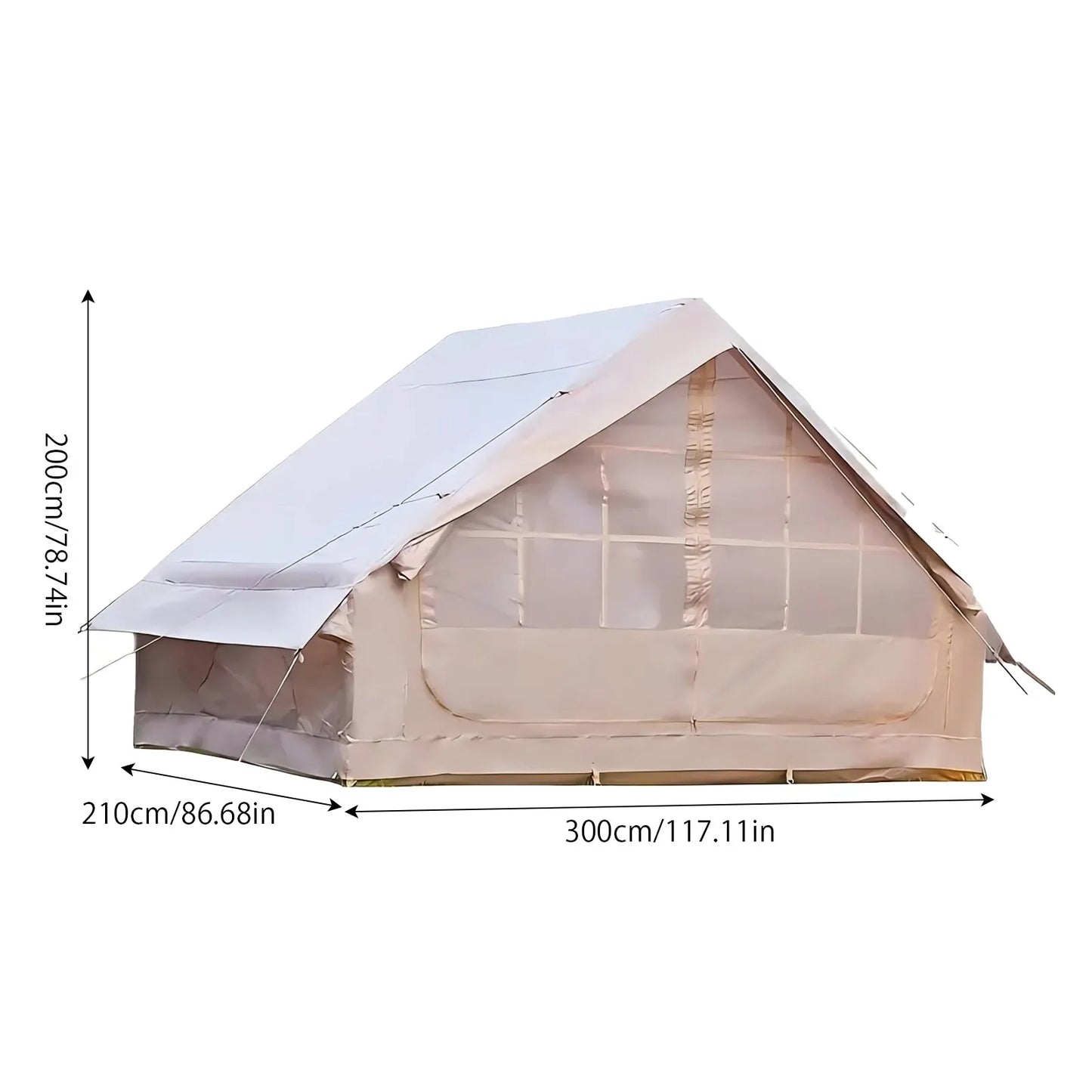 Inflatable Camping Tent With Skylight And Quick Air Flow