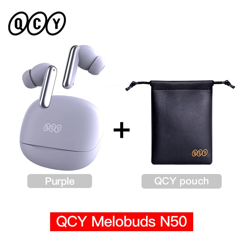 QCY Melobuds N50 ANC Wireless Earphones With Multipoint Bluetooth 5.4