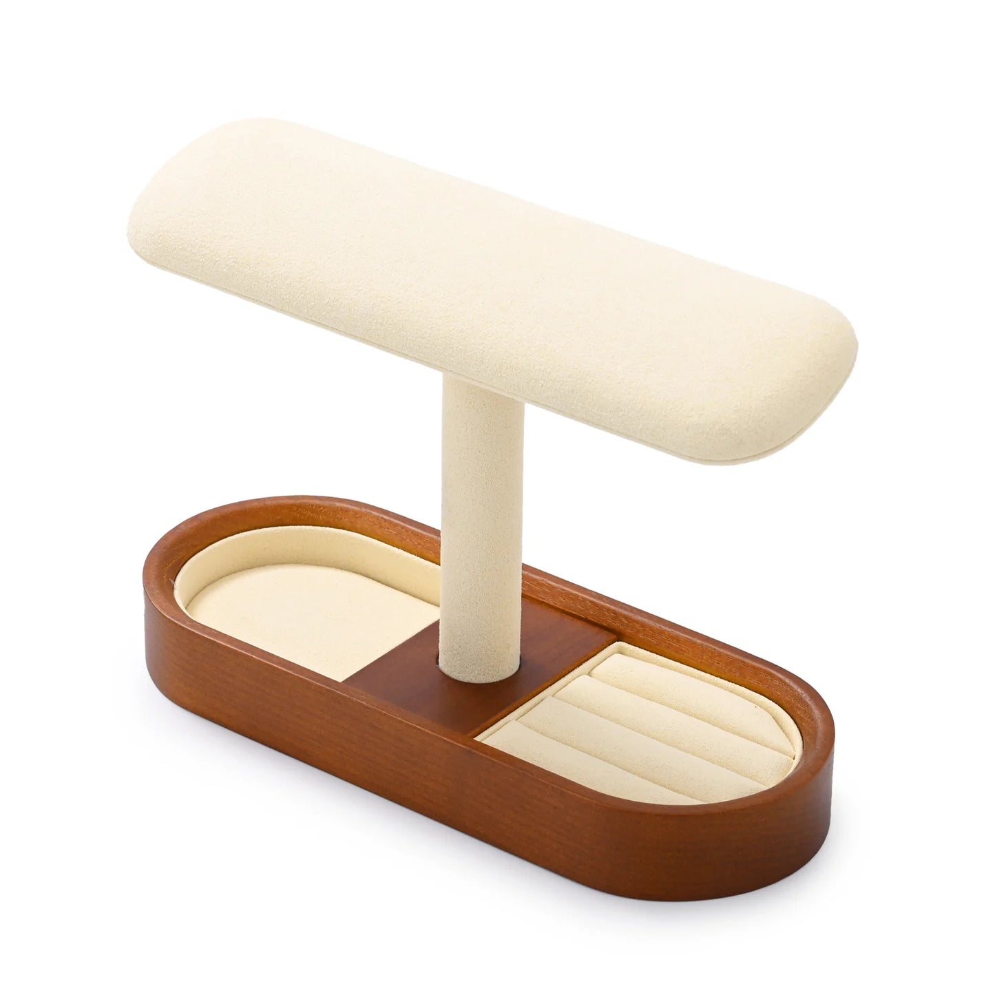 Oirlv Wooden Jewelry Organizer and Watch Display Stand
