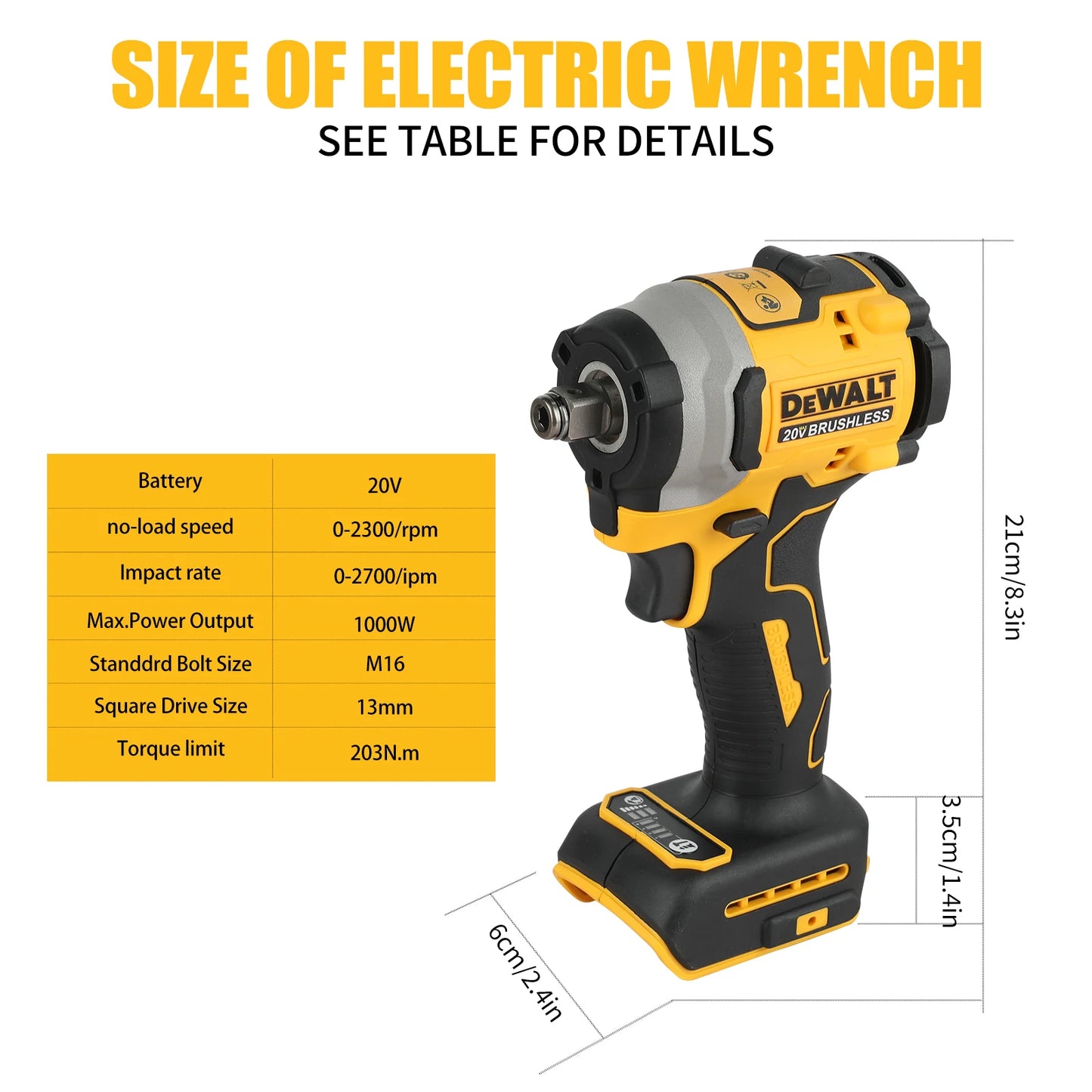 DeWalt DCF850 20V Brushless Impact Driver Quarter Inch Hex 3-Speed