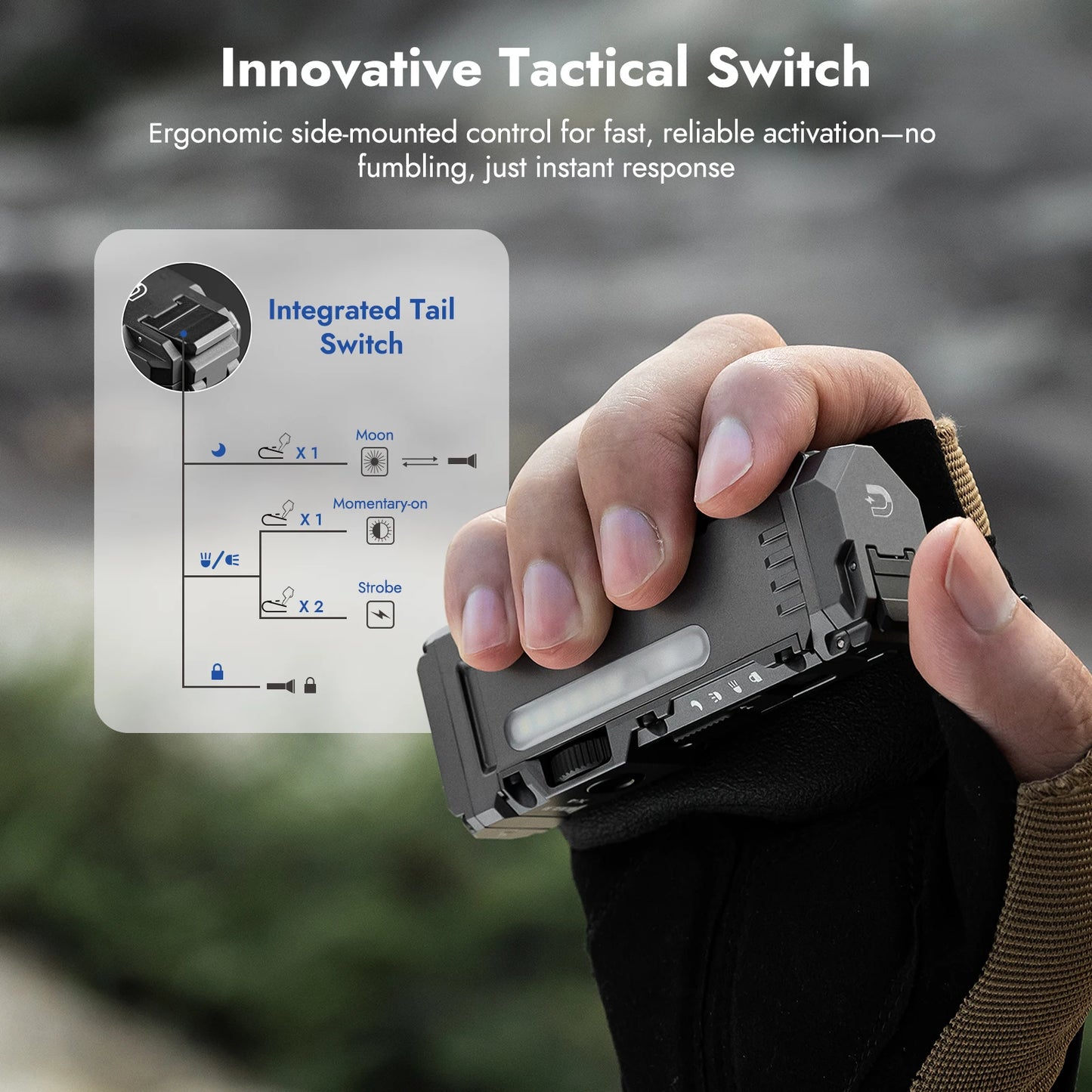 WUBEN X4 EDC Flat Flashlight With Magnetic IP68