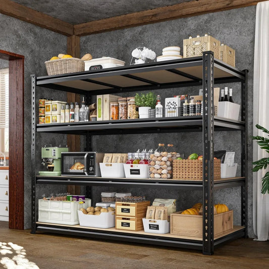Heavy Duty Four Tier Garage Storage Shelving System