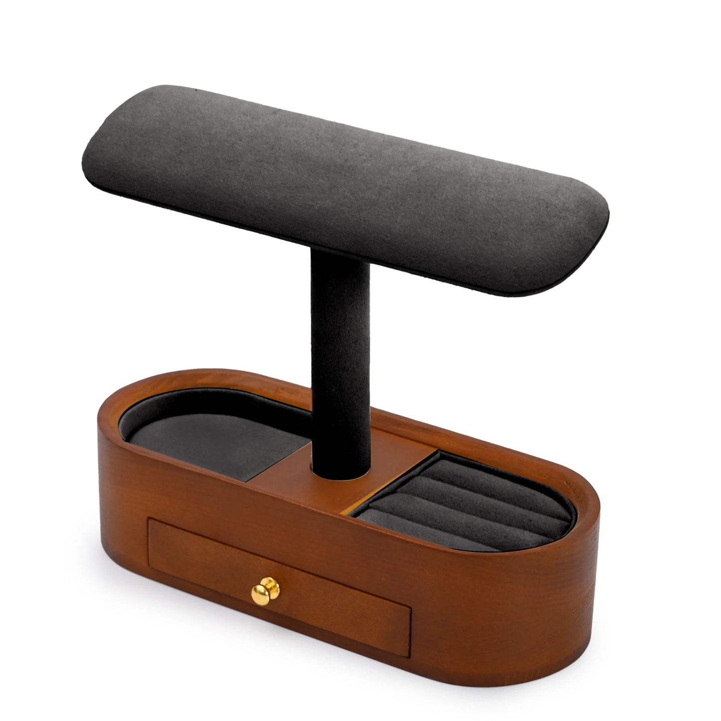 Oirlv Wooden Jewelry Organizer and Watch Display Stand