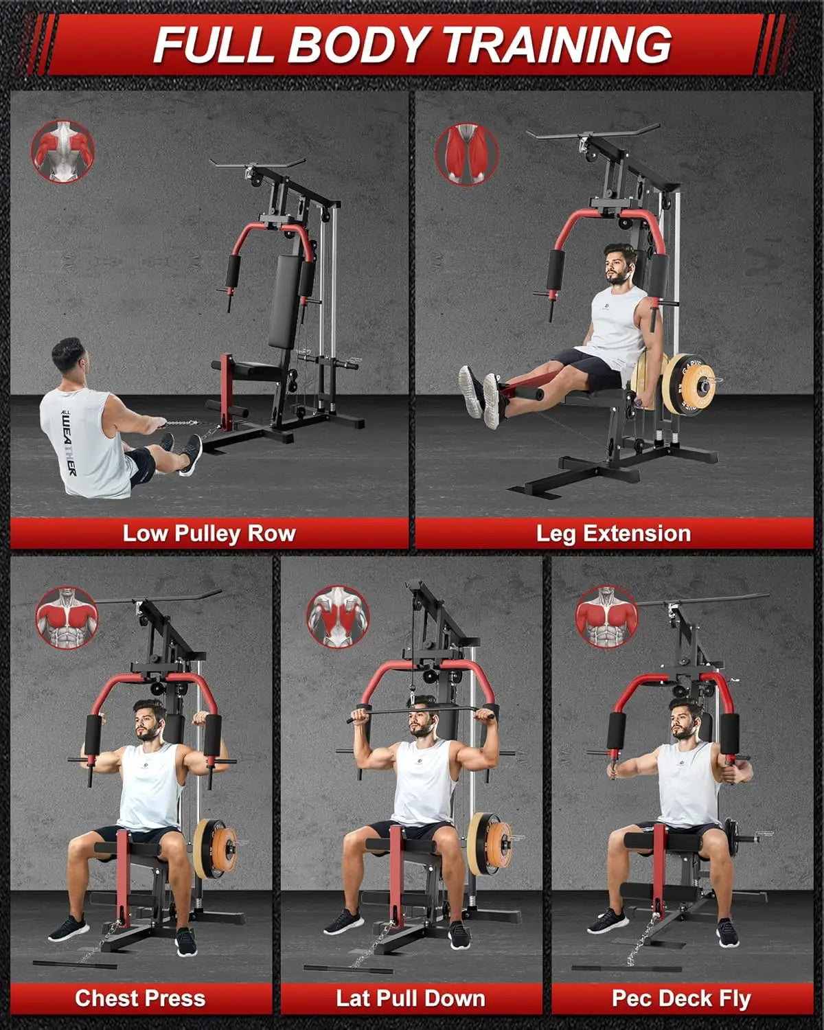 HiMISS Comprehensive All In One Home Gym System For Body