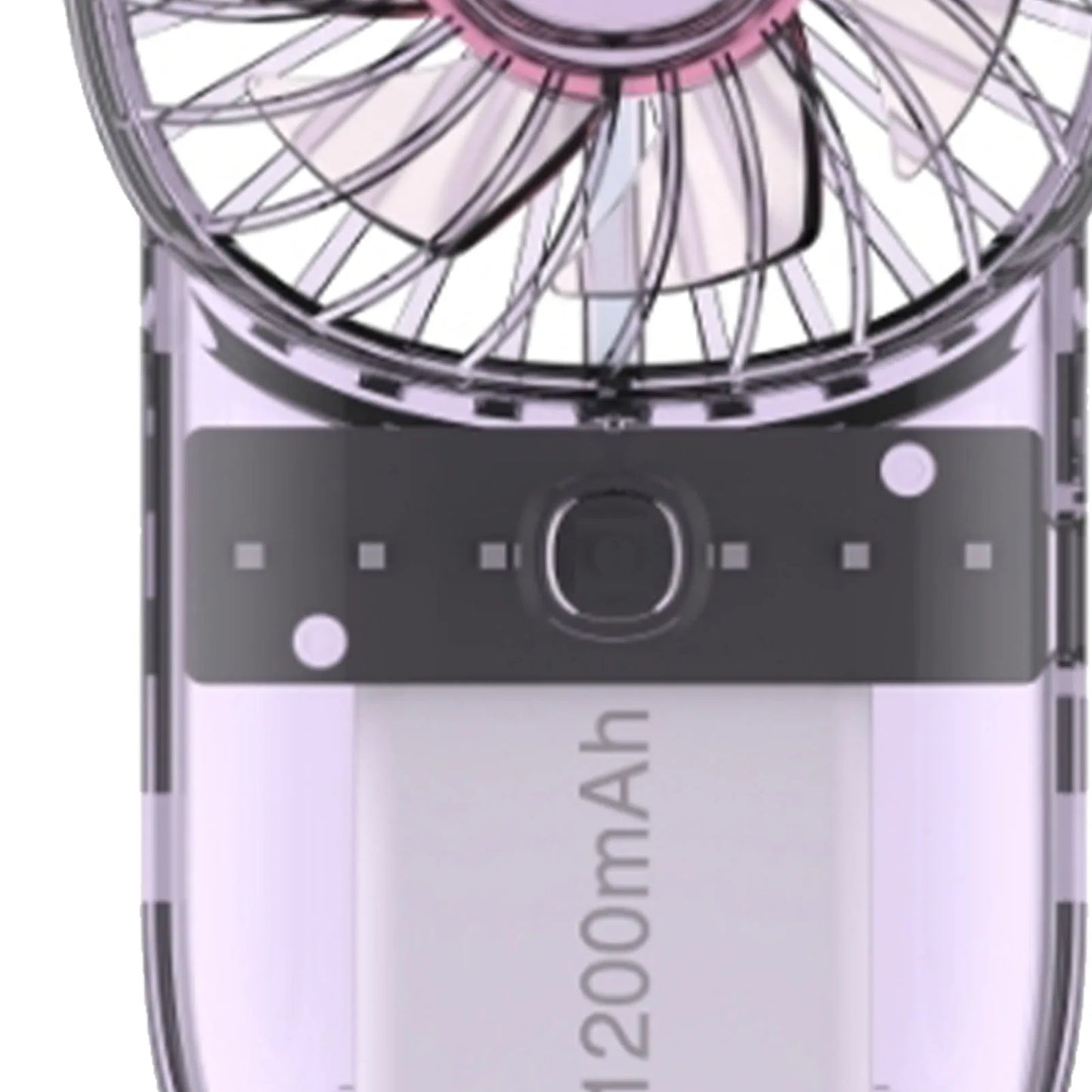 Neck Hanging Portable Fan USB Rechargeable 1200mAh Foldable