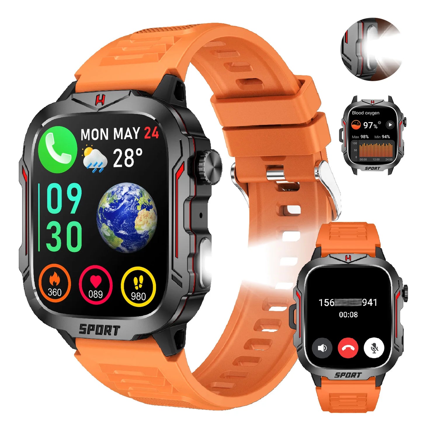 LIVLOV Smartwatch With AI Voice Assistant And Bluetooth Calling