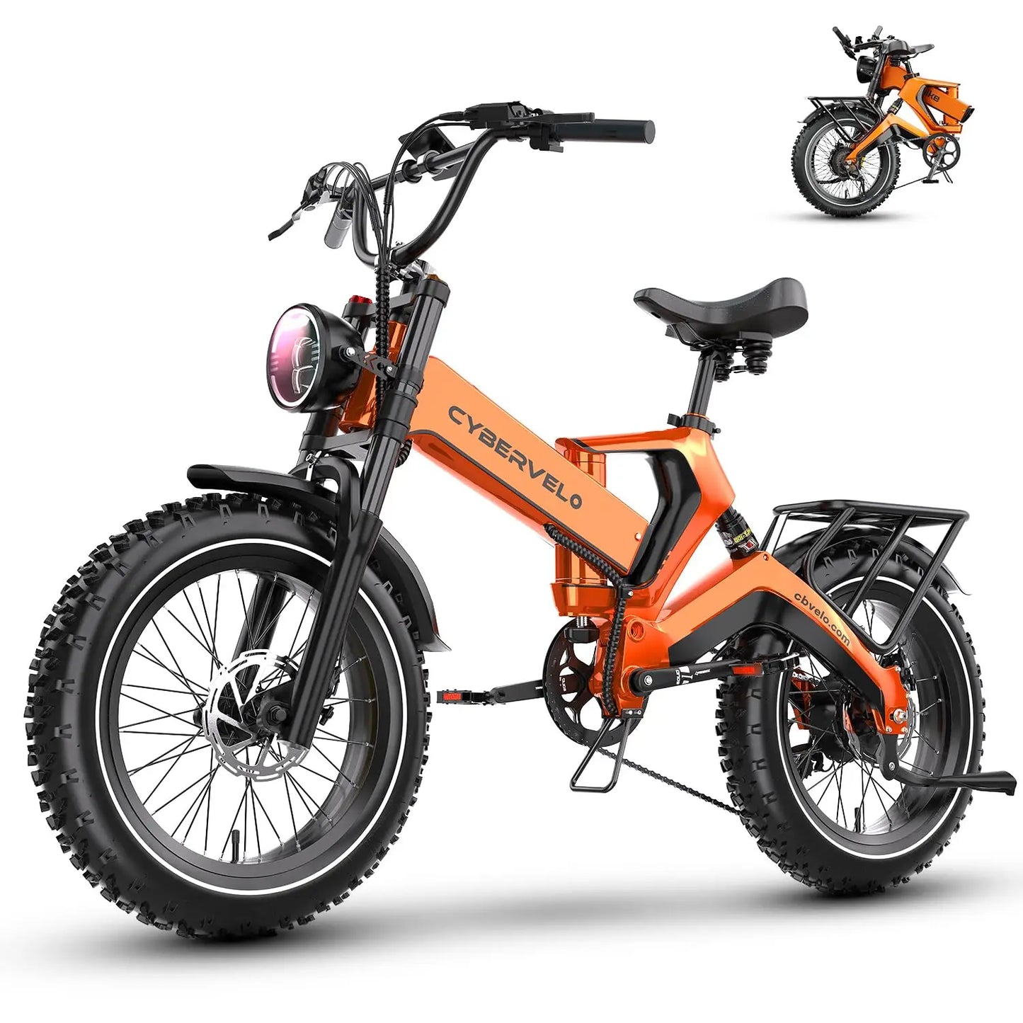 CYBERVELO EK6 Fat Tire 2000W Peak Motor Foldable Electric Bike