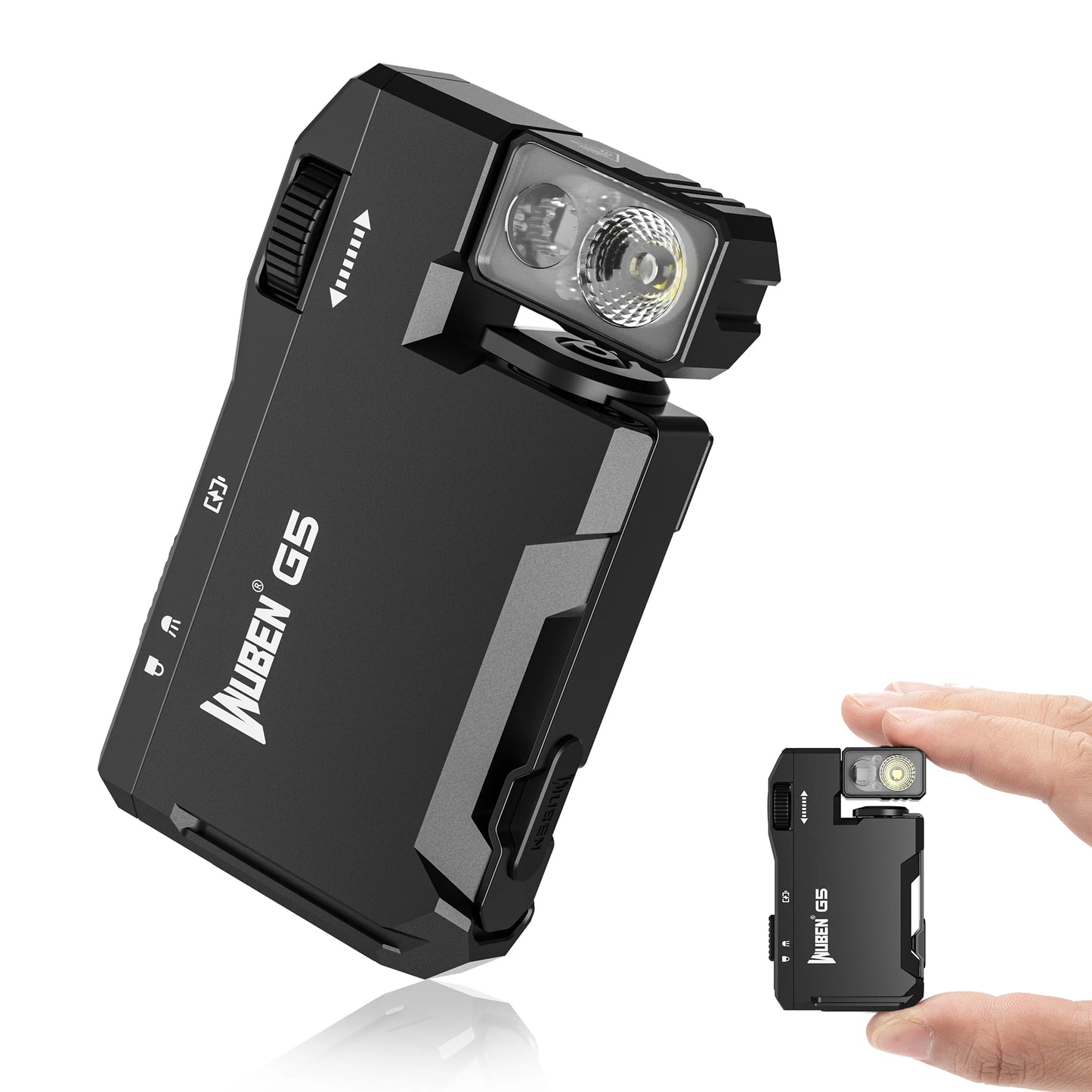 WUBEN G5 Rechargeable EDC Flashlight Dual RGB Light 400 Lumens