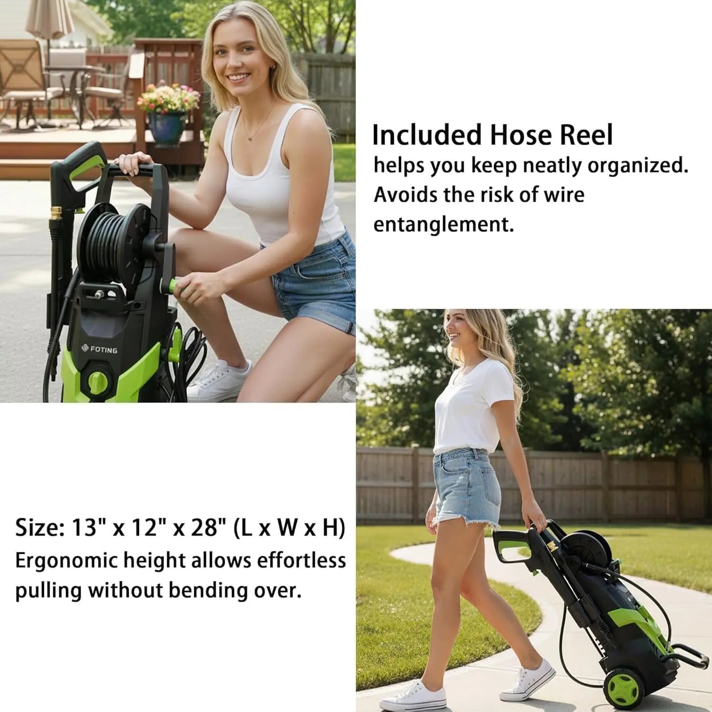 FF FOTING 4800 PSI Pressure Washer With Foam Cannon Nozzles