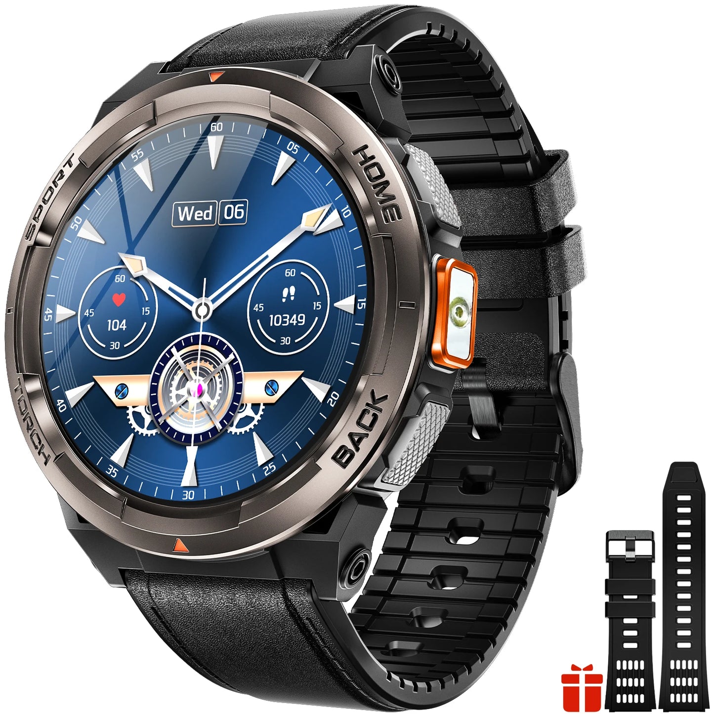 EIGIIS KE5 1.45 Inch Smartwatch 3ATM Waterproof With Compass Altimeter
