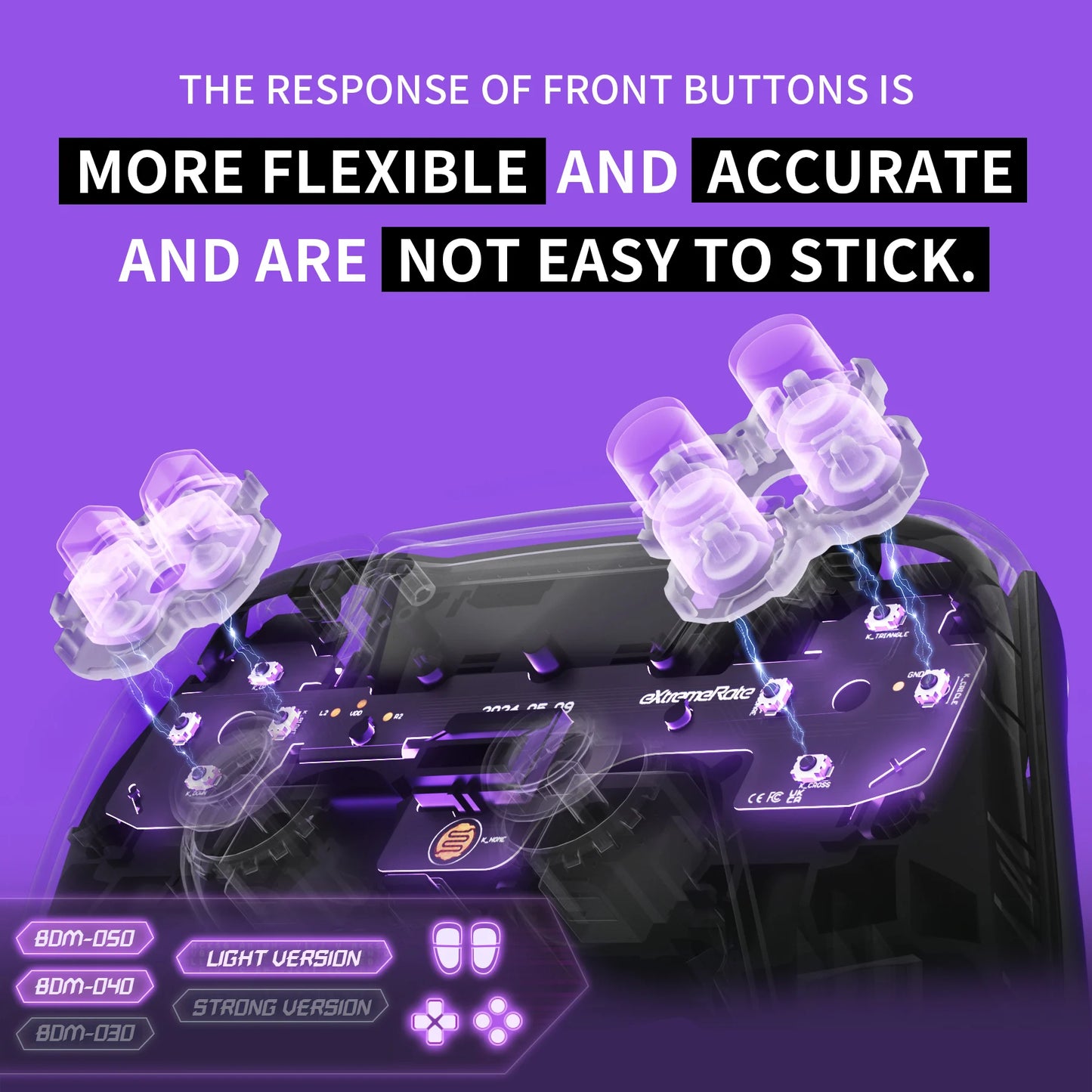 eXtremeRate PS5 Controller Clicky Kit V2 With Micro Switch