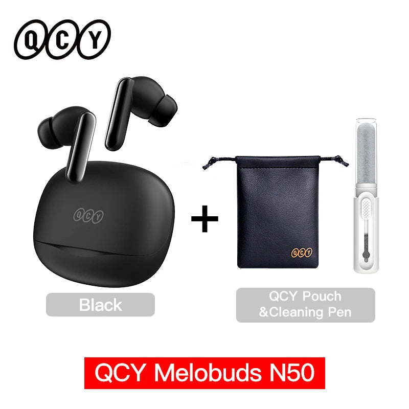 QCY Melobuds N50 ANC Wireless Earphones With Multipoint Bluetooth 5.4