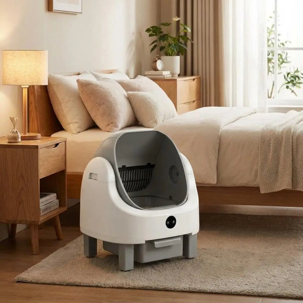 HiMISS Automatic Self-Cleaning Litter Box With Open-Top Design