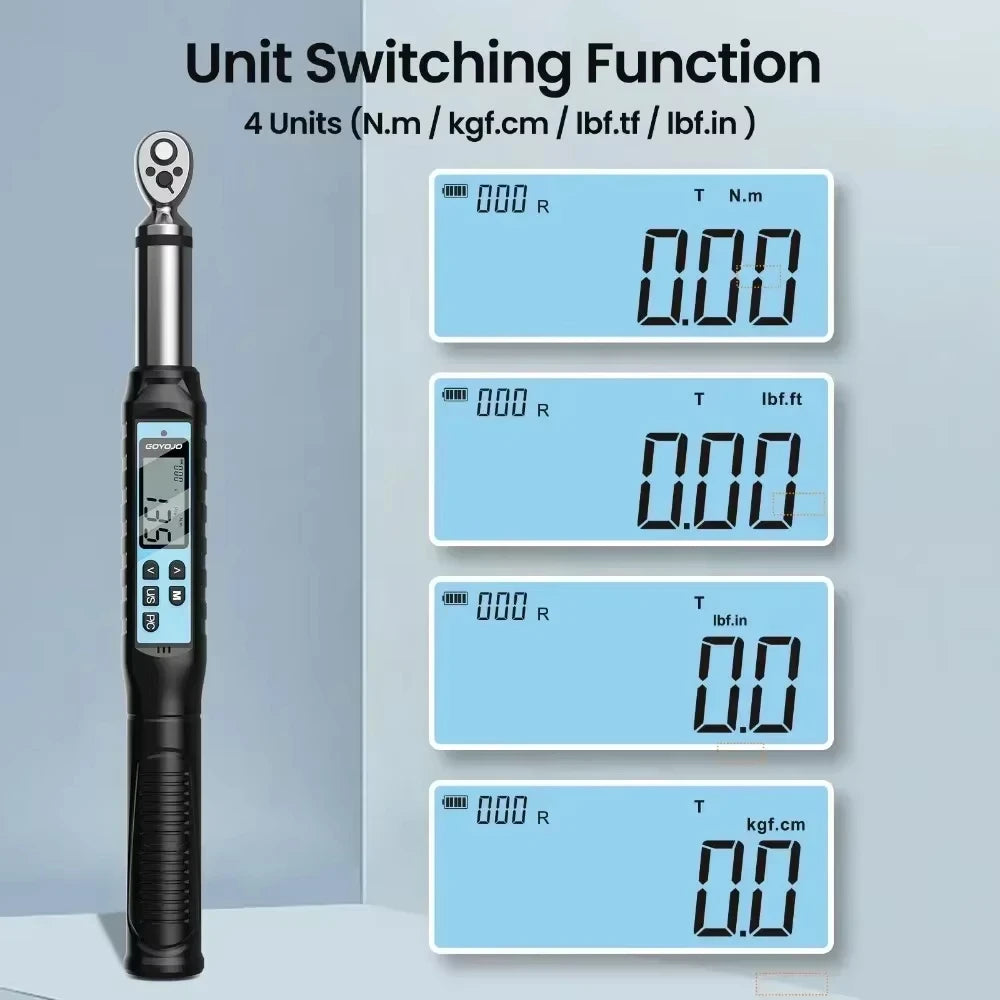 GOYOJO Digital Torque Wrench Precision 2 Percent Accuracy