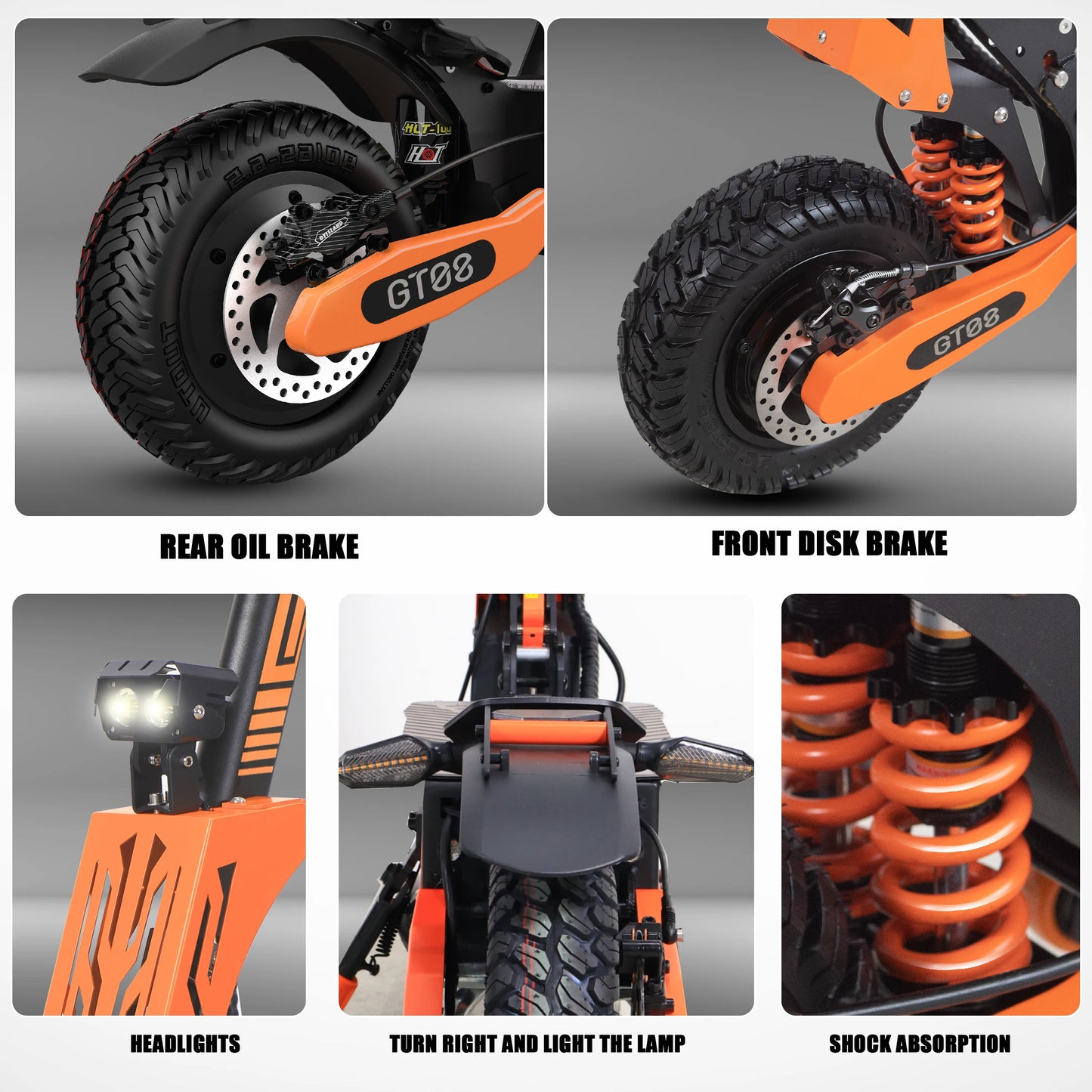 Arwibon 5600W Dual Motor Electric Scooter Folding Off-Road 46MPH