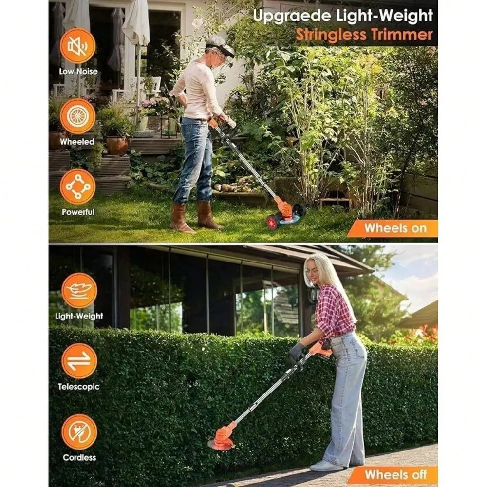 XMSJ 21V String Trimmer Edger Whacker Grass Eater Lawn Cutter