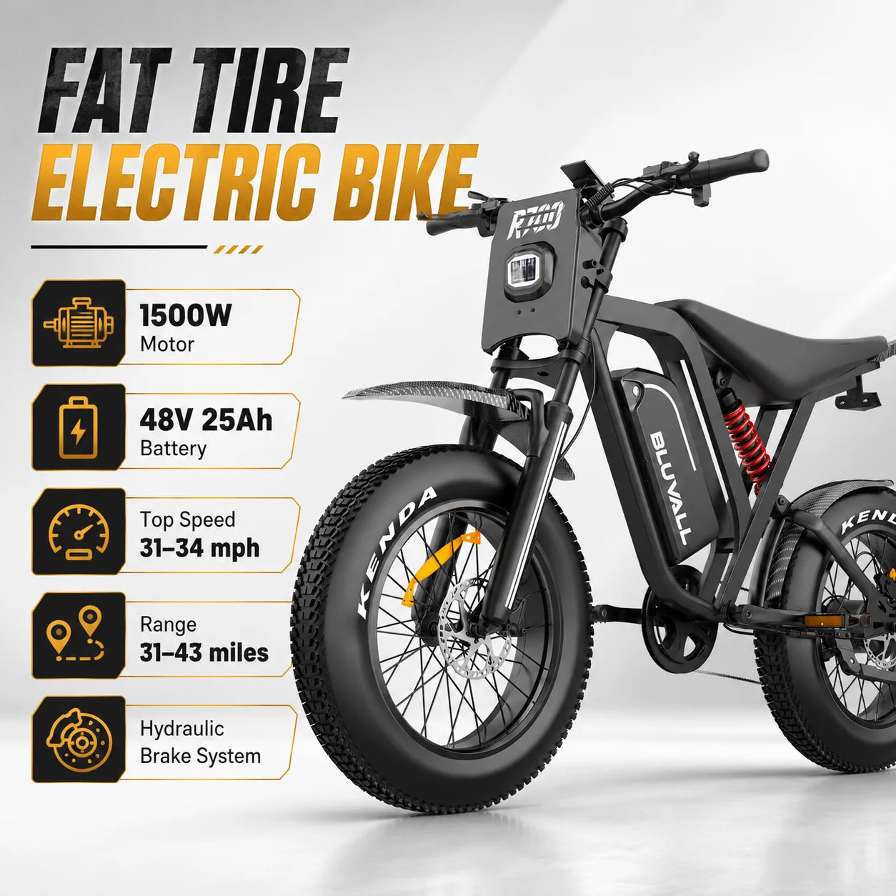 DEEPOWER R700 2500W Electric Dirt Bike 60V Lithium Battery