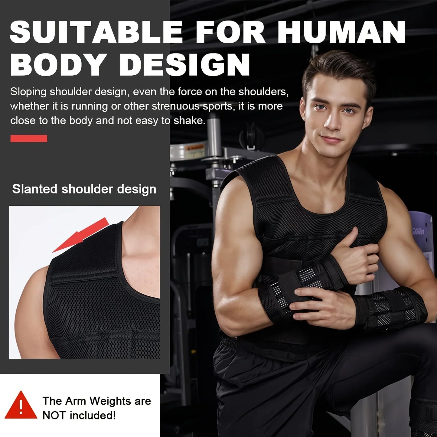 Weight Vest And Ankle Wrist Weights Fitness Training Kit