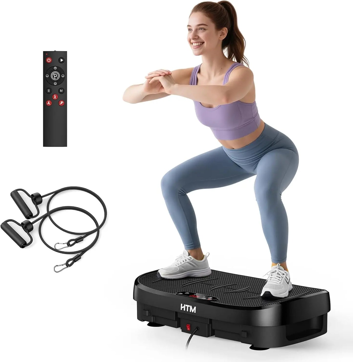 HTM Vibration Plate For Whole Body Exercise Bluetooth Remote Control