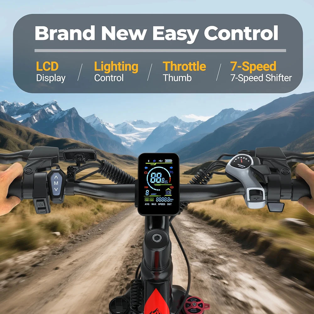AOVOPRO BK520 Electric Bicycle With 750W Motor And 48V Battery