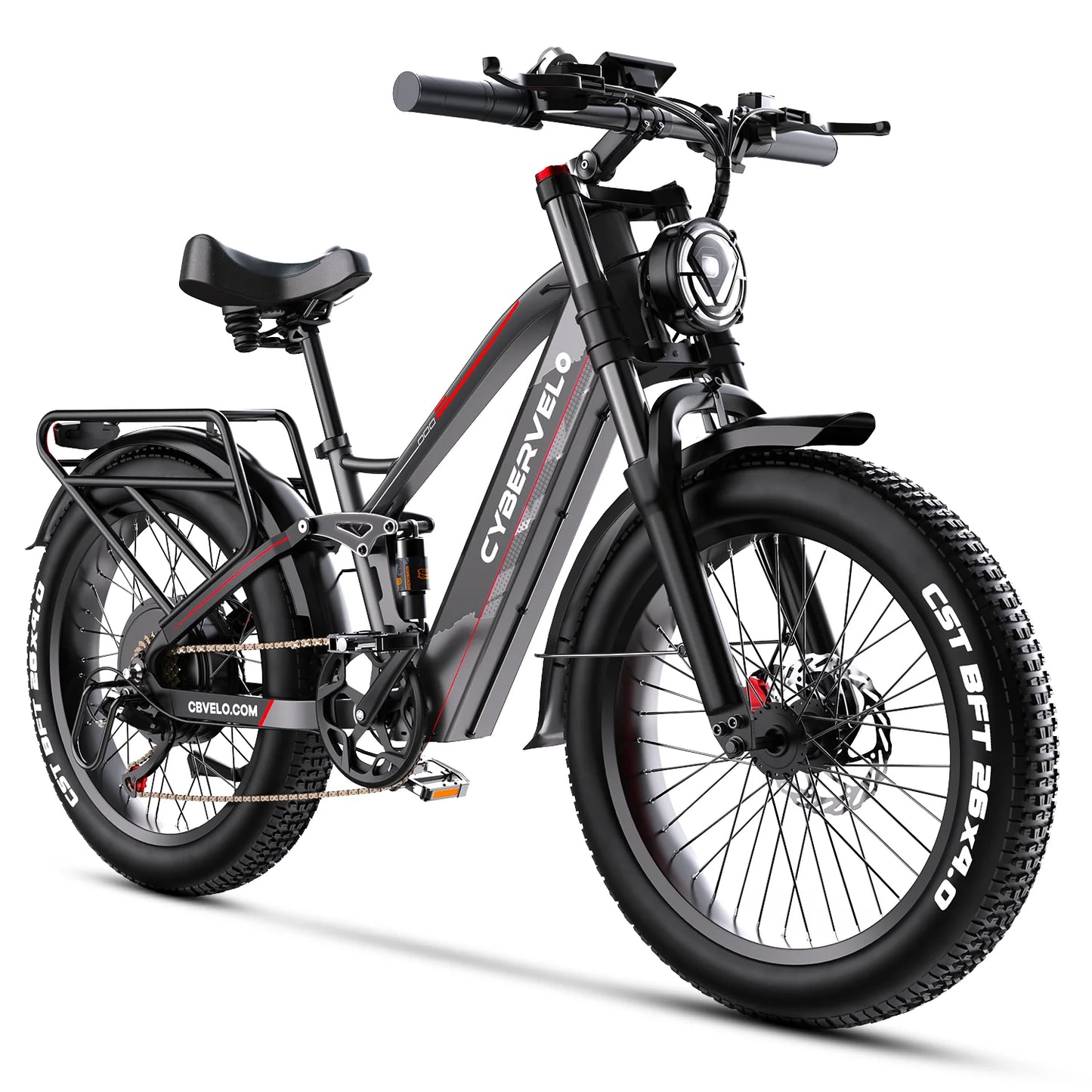 CBVELO EK9 Fat Tire Electric Bike 60V 50Ah Long Range