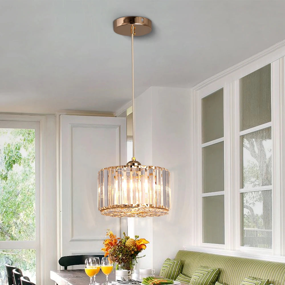 GreeLustr Modern Pendant Light Crystal Chandelier For Living Room