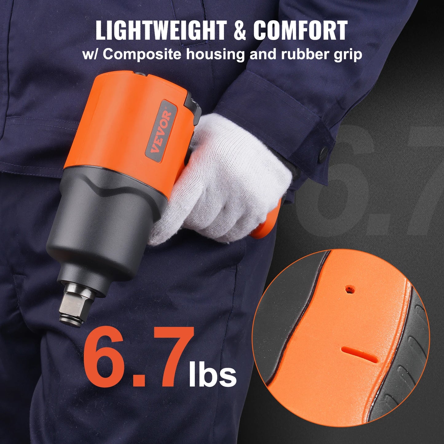 SucceBuy Air Impact Wrench 3 Quarter Inch Square Drive