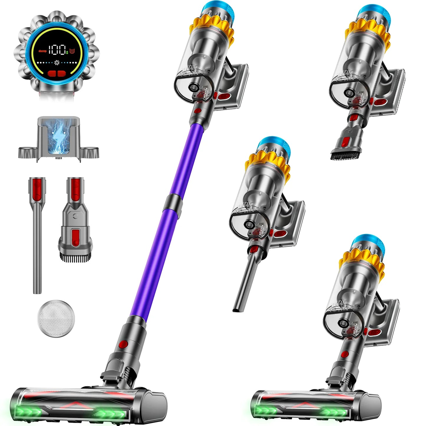 VAKERR X15 Pro Cordless Vacuum Cleaner 65KPa Strong Suction