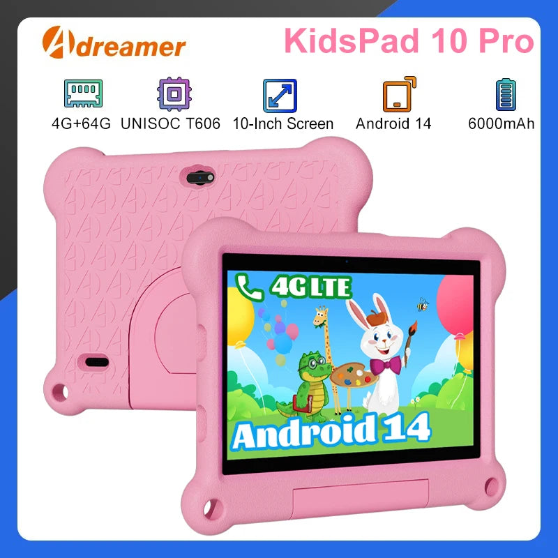 Kids Tablet Android 14 With 4GB RAM And 64GB Storage