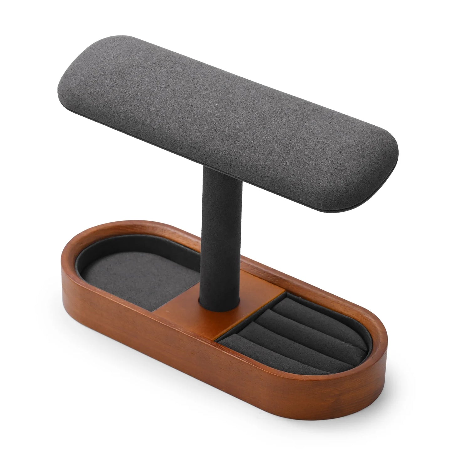 Oirlv Wooden Jewelry Organizer and Watch Display Stand