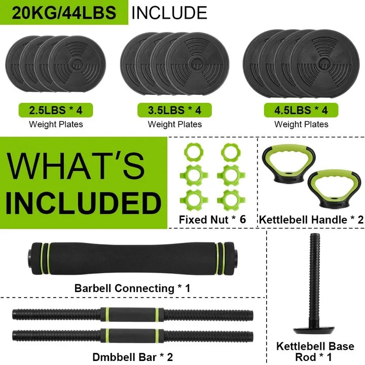 TWISTER.CK Adjustable Dumbbells Set 44/66/88 Lbs For Home Gym