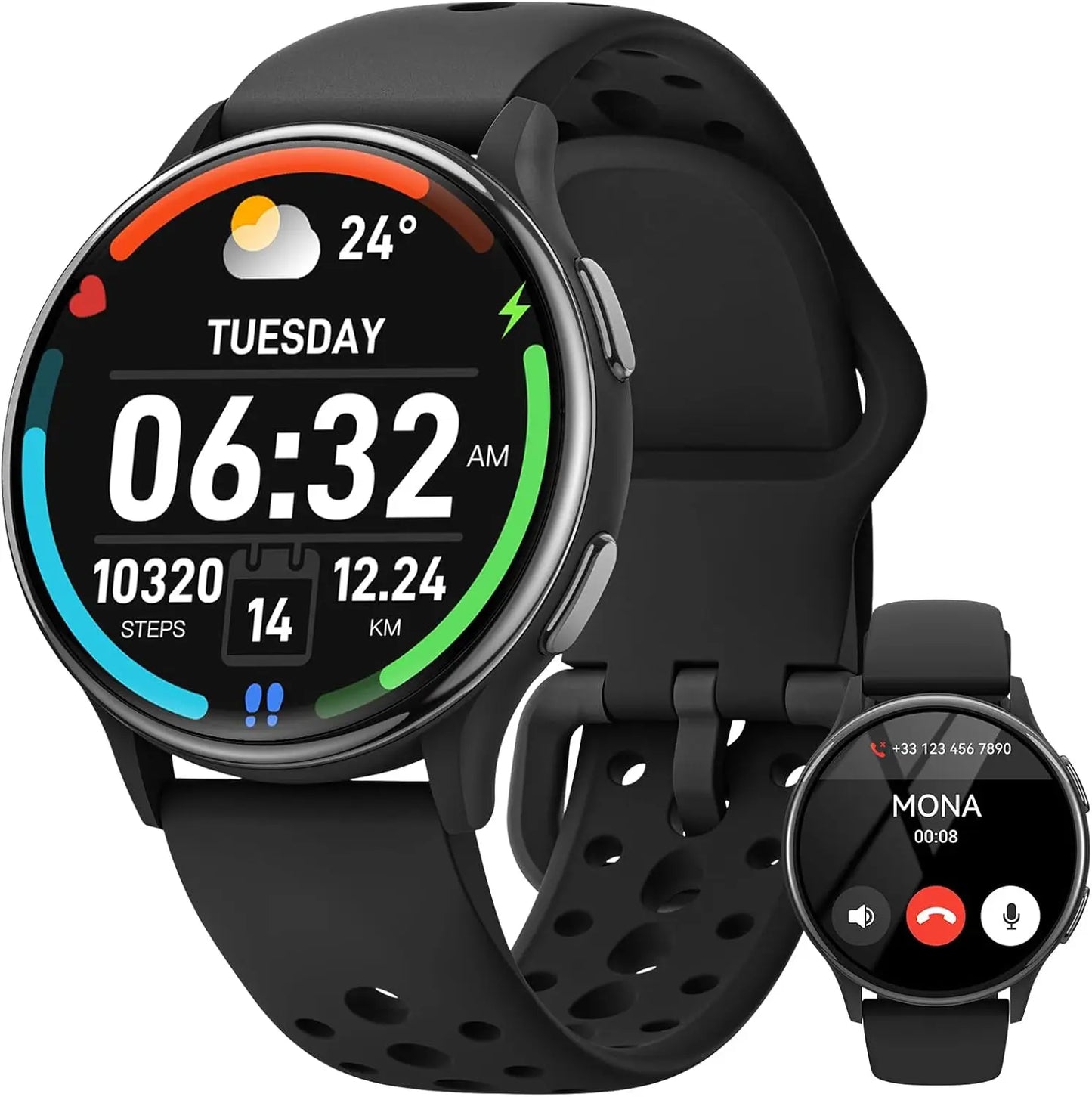 AnyloopCa Women Smartwatch Fitness Tracker Compatible With iPhone Android