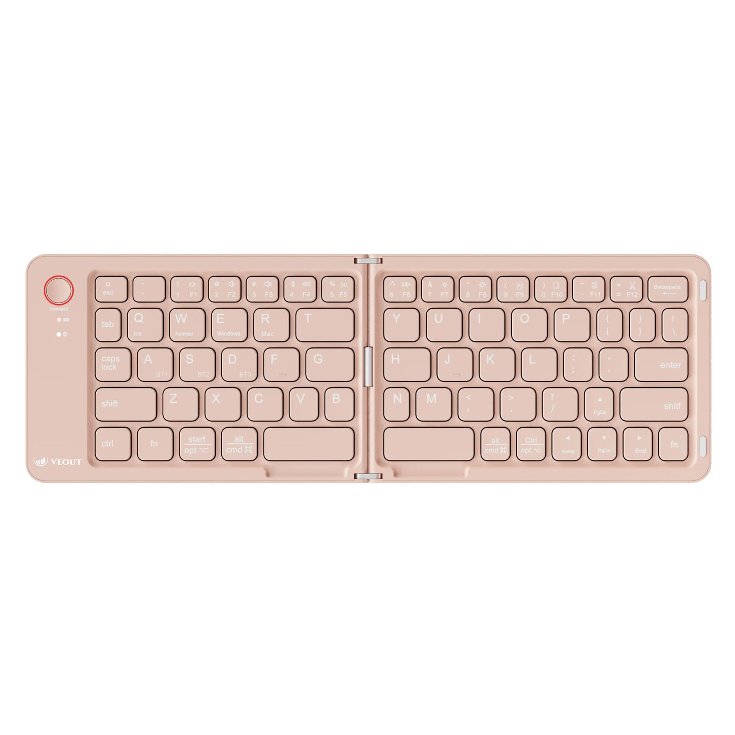 E4 Wireless Folding Keyboard For Mobile Devices With USB Interface